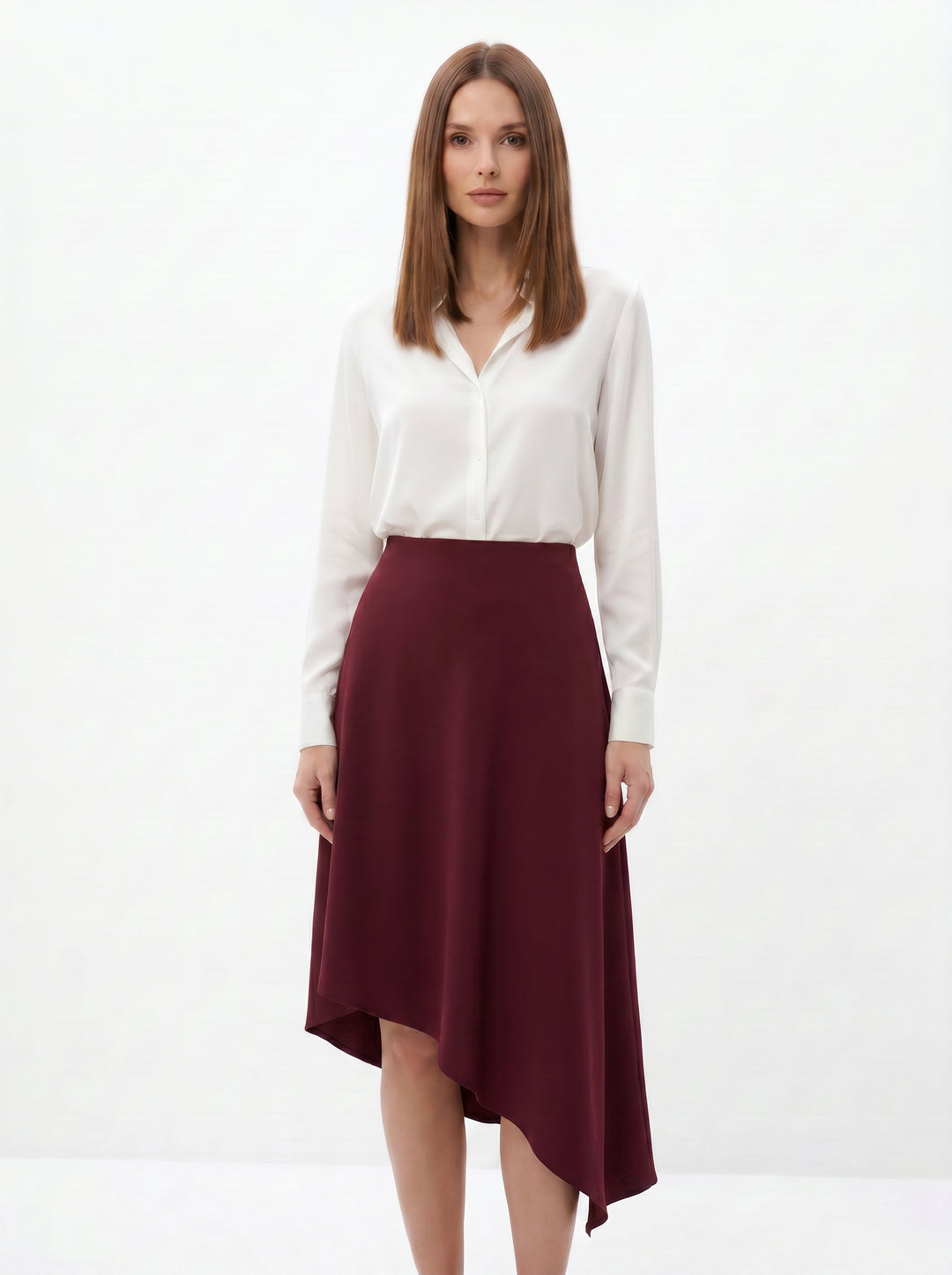 Asymmetrischer Midi-Rock – Moderne Eleganz